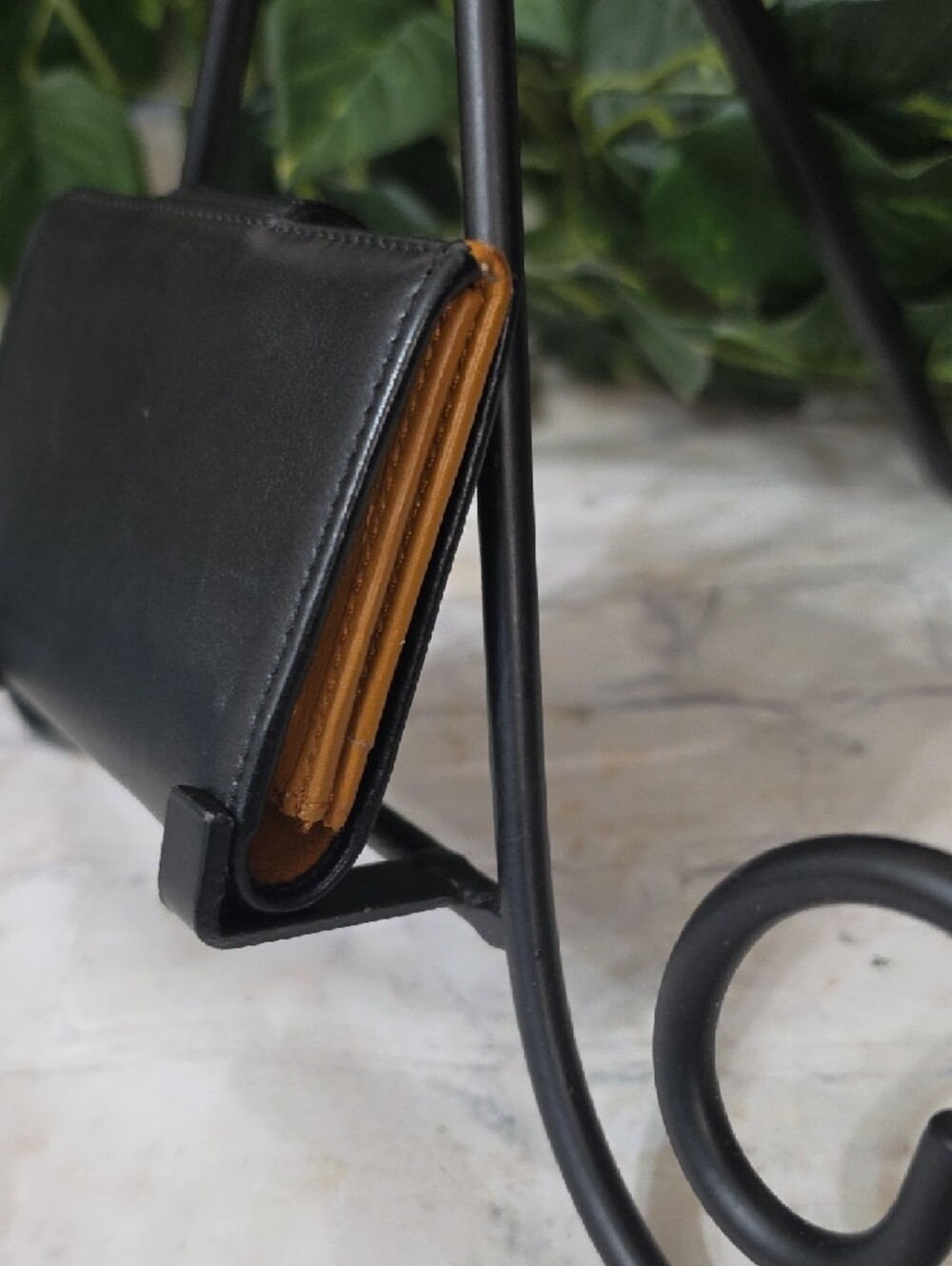 Fendi Vintage Black Leather Wallet with Gold Accent - Picture 8 of 15